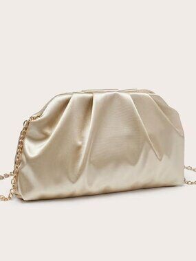 GOLDEN SATIN CLOUD BAG